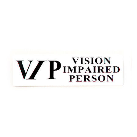 VIP Vision Impaired Person Badge with Pin