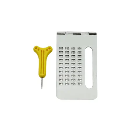 Braille Notetaker 4 Lines Metal with Signature Guide and Stylus