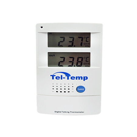Tel Themp Talking Digital Indoor Outdoor Thermometer