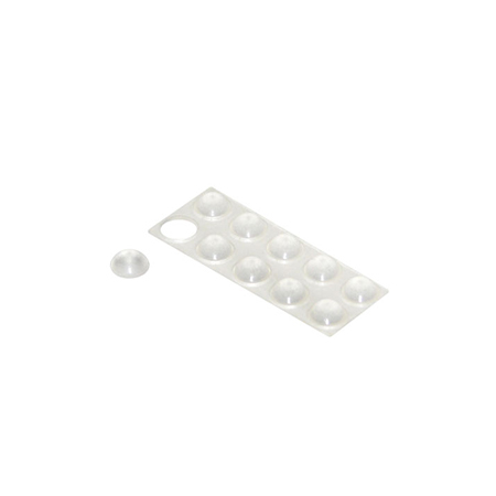 Bump Ons Medium Clear Round Pack of 10