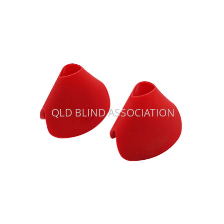 Silicone Pinch Grip Pack of 2 Red