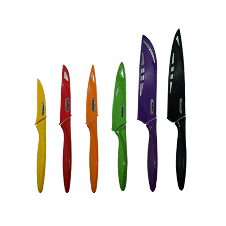 Knife Set with Safety Covers Set of 6
