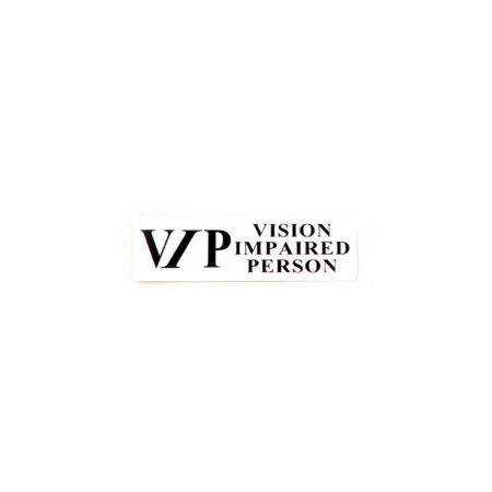 VIP Vision Impaired Person Badge Rec Mag